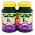 thumbnail image 1 of Spring Valley Vitamin B12 Timed-Release Tablets, 1000 mcg, 150 Ct, 2 Pack, 1 of 9