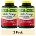 (2 pack) Spring Valley Triple Omega, Fish 800mg, Flax 800mg, and Borage