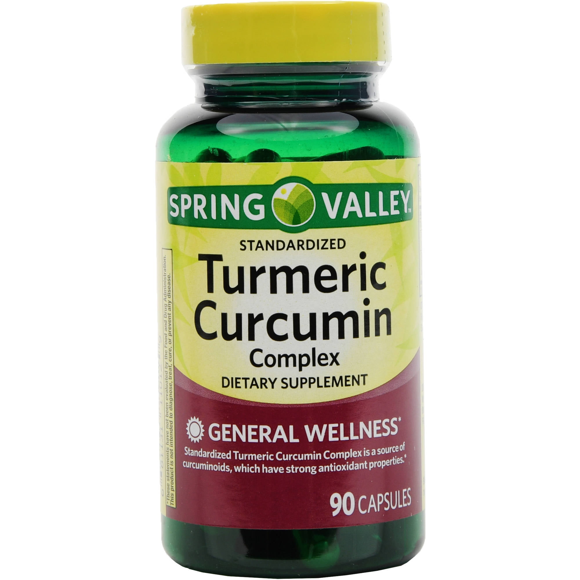 Spring Valley Turmeric Curcumin Complex Capsules, 500 mg, 90 Ct