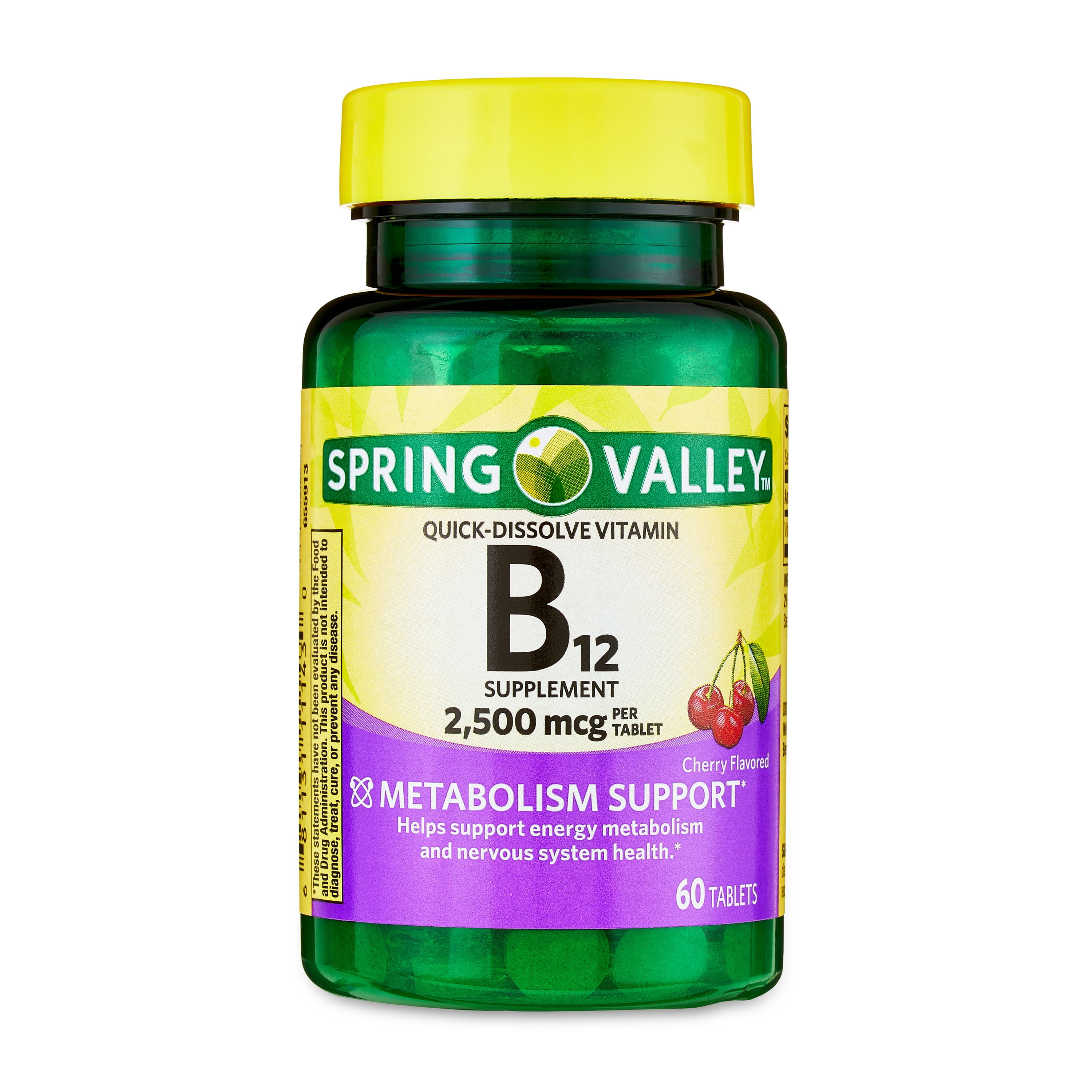 Spring Valley Vitamin B12 QuickDissolve Tablets Dietary Supplement