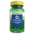 thumbnail image 1 of Spring Valley Vitamin D3 Softgels, 50 mcg (2,000 IU), 200 Count,  Supplement for Bone and Immune Health, 1 of 11