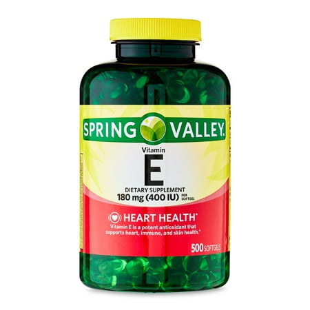 Spring Valley Vitamin E Dietary Supplement, 180 mg, 500 Count