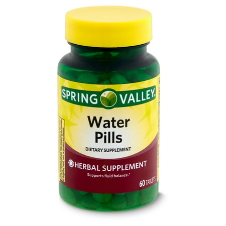 Spring Valley Water Pills Dietary Supplement Tablets, 60 Count