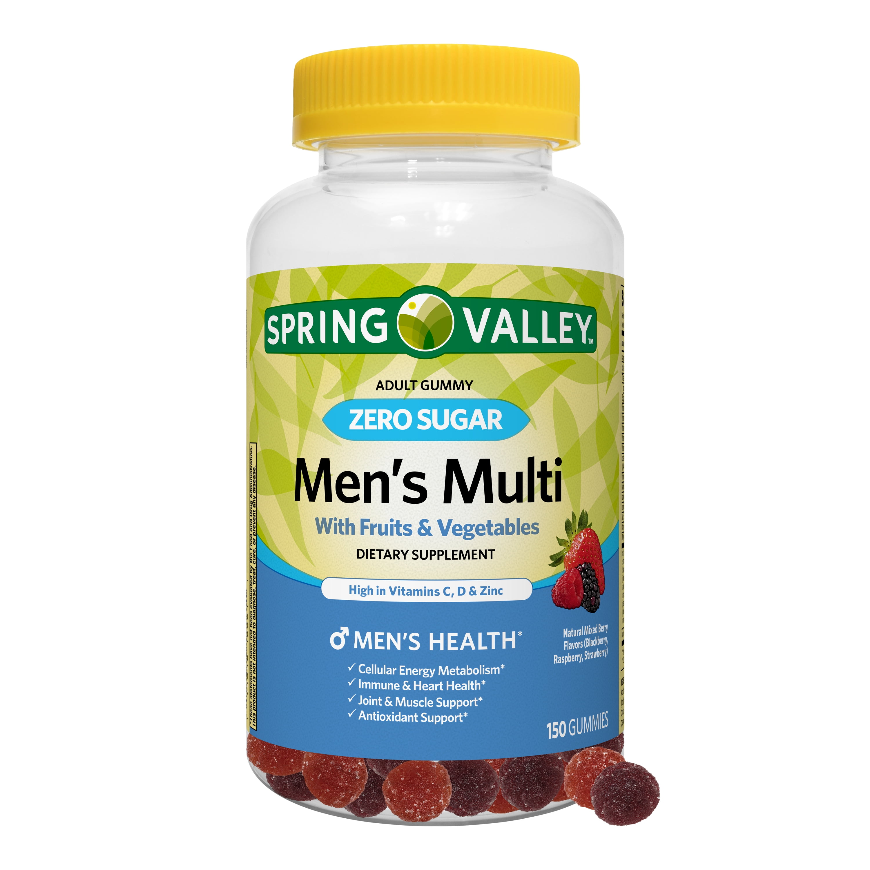 Spring Valley Zero Sugar Men's Multi Gummy, 150 Count