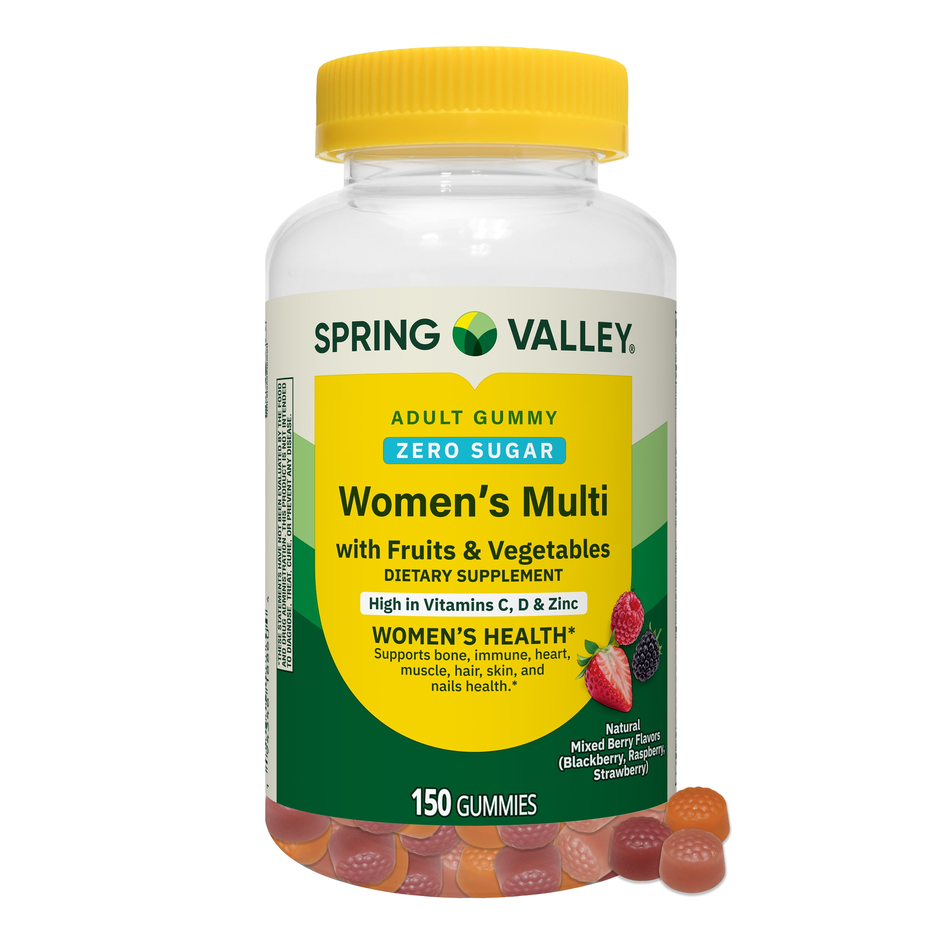 Spring Valley Zero Sugar Women's Multi Gummy, 150 Count