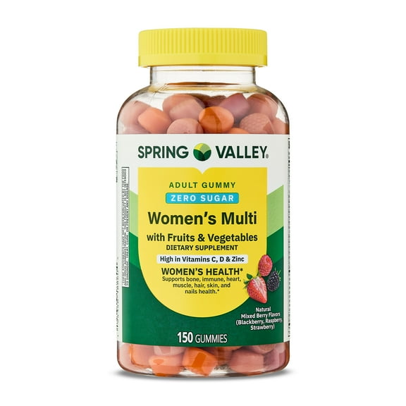 Spring Valley Zero Sugar Women's Multi Gummy, 150 Count