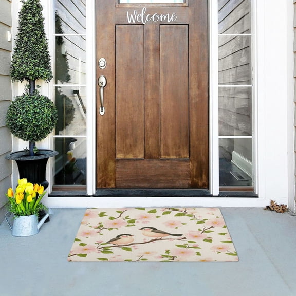 Spring Outdoor Doormats NonSlip Bath Rugs Absorbent Muddy Dirt Resist Door Mats 32''x20''