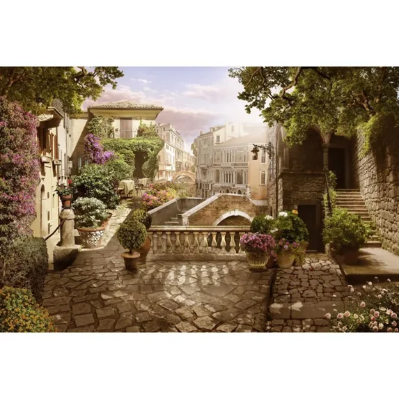 Spring Village Rural Town Backdrops Photography Floral Park Gard ...