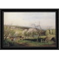 thumbnail image 1 of Spring, Village View 40x28 Large Black Ornate Wood Framed Canvas Art by Aleksey Savrasov, 1 of 2