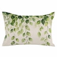 thumbnail image 1 of Spring Vines Leaves Throw Pillow Cover 16 x 24 Inch Decorative Pillow Cover Retro Rustic Green Botanical Plants Lumbar Pillowcase Seasonal Rectangle Cushion Case for Couch Sofa Bed Living Room, 1 of 7