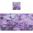 thumbnail image 1 of Spring Violets Flower Towels Highly Absorbent Cotton Towels Set of 2, Premium Spa & Hotel Quality Quick Dry Towel Set 54 x 27 Inches Bathroom Towels, 1 of 7