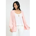 thumbnail image 1 of Spring Waffle Knit Open Cardigan with Pockets | 6 Colors | S-3X, 1 of 27