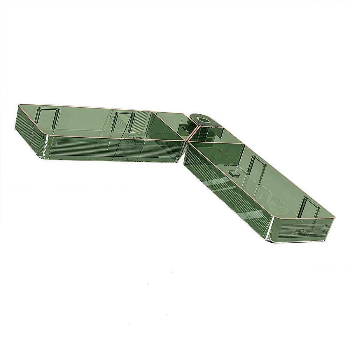 Spring Wall Mounted Corner Shower Rack Bathroom Shelves Organizer ...
