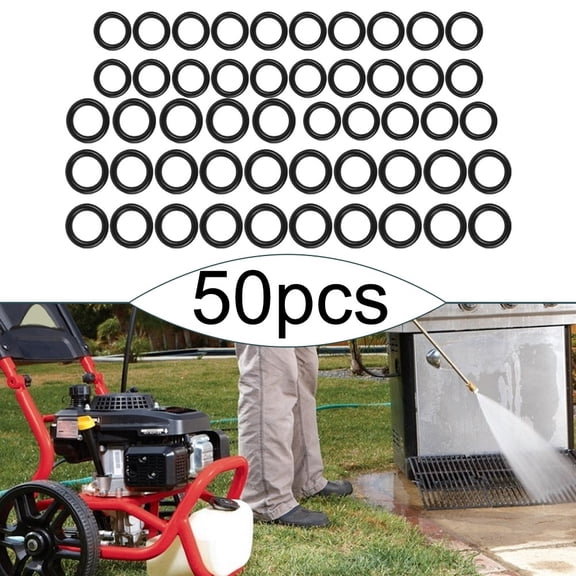Spring Washer O-ring 50 Pieces Electric Pressure Gasket M22 Quick Coupler O-Ring For Hoses For High Pressure Washer Wands