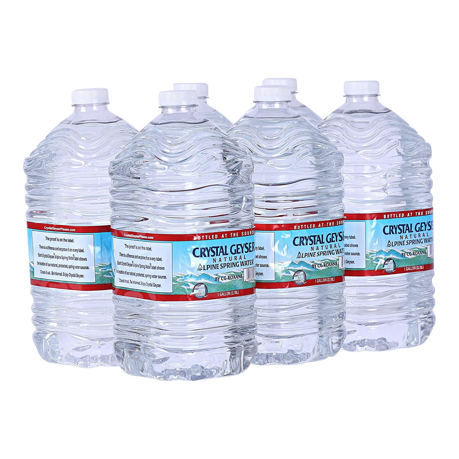 Spring Water, Drinking Water Bottled at the Source, 6 Gallons