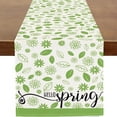 thumbnail image 1 of Spring Watercolor Flowers Table Runner Wild Floral Flowers Farmhouse Rustic Runner for Table Kitchen Dinning Table Decor for Wedding Anniversary Party Holiday Home Decor 13x48 Inch, 1 of 2