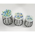 thumbnail image 1 of Spring Forget-Me-Nots Accent Table | Farmhouse Floral Side Table for Patio, 1 of 8