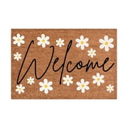 Spring Welcome Door Mat Playful Welcome Doormats Summer Door Mats ,Welcome Mat 16''X24'' Funny Welcome Mats Magritte Coco Coir Floor Mat Pet Friendly Mats for Home Entrance, Garage And Garden Outside