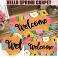 thumbnail image 1 of Spring Welcome Doormat, Non-Slip Indoor Outdoor Door Mat, Decorative Entryway Rug for Porch Patio, Washable Floor Mat(Multicolor), 1 of 6