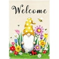 thumbnail image 1 of Spring Welcome Gnome Garden Flag 12 x 18 inch Double Sided Outside decorations,Flower Butterfly Small Garden Flags For Outdoor Yard Lawn, 1 of 6