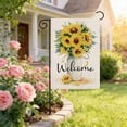 thumbnail image 1 of Spring Welcome Garden Flag 12x18 Inch, Mailbox Decor, Seasonal Outdoor Linen Double Sided Spring Summer Sunflower Flags for Yard Outside Holiday Farmhouse Decorations, 1 of 6