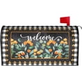 thumbnail image 1 of Spring Welcome Mailbox Covers Magnetic Standard Size 18 X 21 Inch Farmhouse Yellow Flowers Mailbox Cover Black White Buffalo Plaid Mail Wraps Decor Post Letter Box Cover for Garden Outside Decorations, 1 of 6