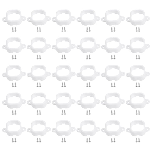 Spring White Light Clips for Outdoor Lights Model H706 Easy Install Weather Resistant 30pcs