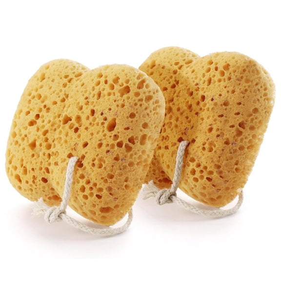 Spring Wide FOR HONEYCOMB Bath Sponge 2 Pack Set Exfoliating Body Scrubber Soft PU