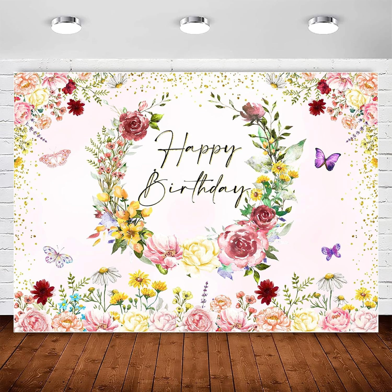 Spring Wildflower Backdrop Wild flower Birthday Decorations for Girl ...