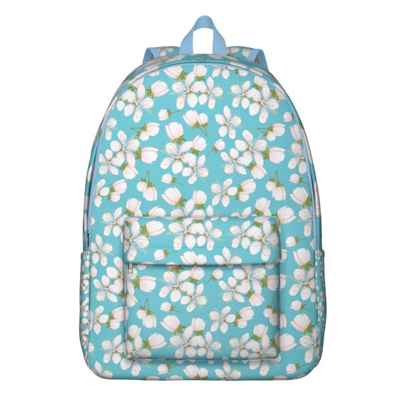 Spring Wildflower Backpack – Romantic Botanical Pattern, Lightweight Travel Daypack with Comfortable Straps for School and Outdoor Activities