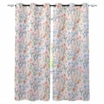 thumbnail image 1 of Spring Wildflowers Blackout Curtains for Bedroom Living Room Darkening Curtains 63 Inches Long Botanical Watercolor Floral Leaf Plant Window Curtain 2 Panels Set Window Treatment Drapes 42"x63", 1 of 9