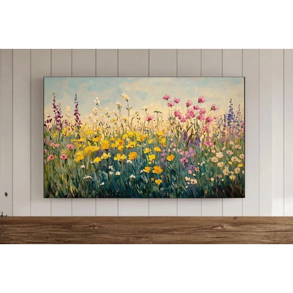 Spring Wildflowers Colorful Background Screensaver Wallpaper