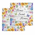 thumbnail image 1 of Spring Wildflowers Kitchen Dish Towels for Drying Dishes Set of 2, Watercolor Floral Leaf Wood Grain Waffle Weave Microfiber Hand Tea Bathroom Towels Quick Dry & Absorbent Towel 12x12, 1 of 7