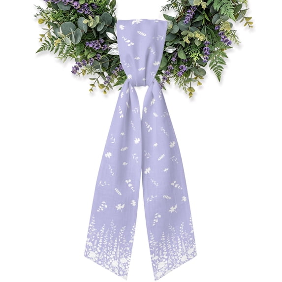 Spring Wildflowers Wreath Sash for Front Door 4.5