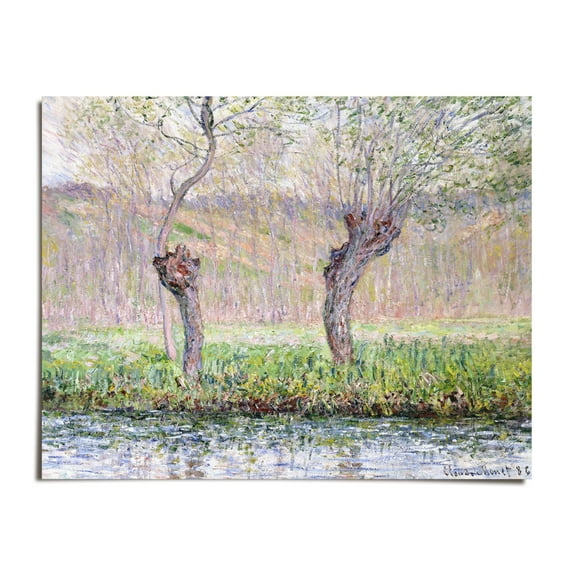 Spring Willows - Claude Monet - 8x10 - Wall Art Print - UNFRAMED