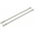 thumbnail image 1 of Spring Window Fashions 7/16-Inch Round Spring Tension Rod 11 to 18-Inch Adjustable Width - White, 2 Rods per Pack, 1 of 5