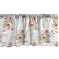 thumbnail image 1 of Spring Window Valance, Blossoming Nature of the New Hopes Flowers Renewing Theme Season Art, Curtain Valance for Kitchen Bedroom with Rod Pocket, 54" X 18", Mauve Rose and Dark Peach, by Ambesonne, 1 of 2
