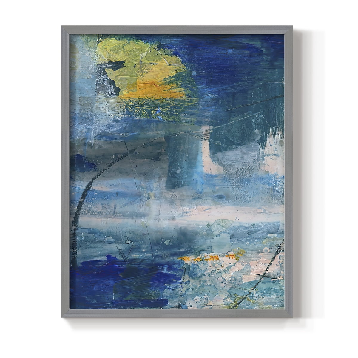 Spring Winds I in Gray Solid Wood 8 x 10 Framed Print