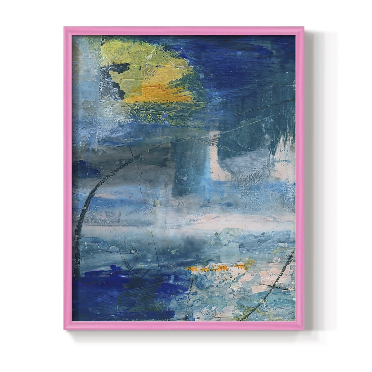 Spring Winds I in Pink Solid Wood 8 x 10 Framed Print
