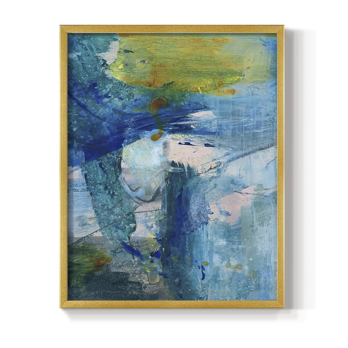 Spring Winds III in Gold Solid Wood 22 x 28 Framed Print