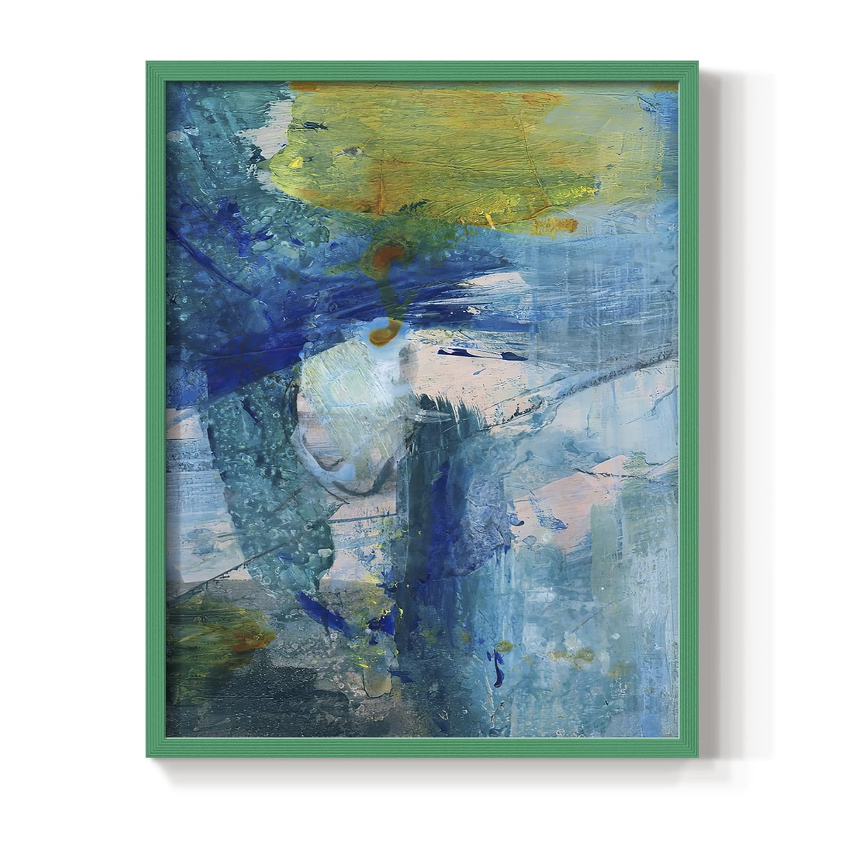 Spring Winds III in Green Solid Wood 8 x 10 Framed Print