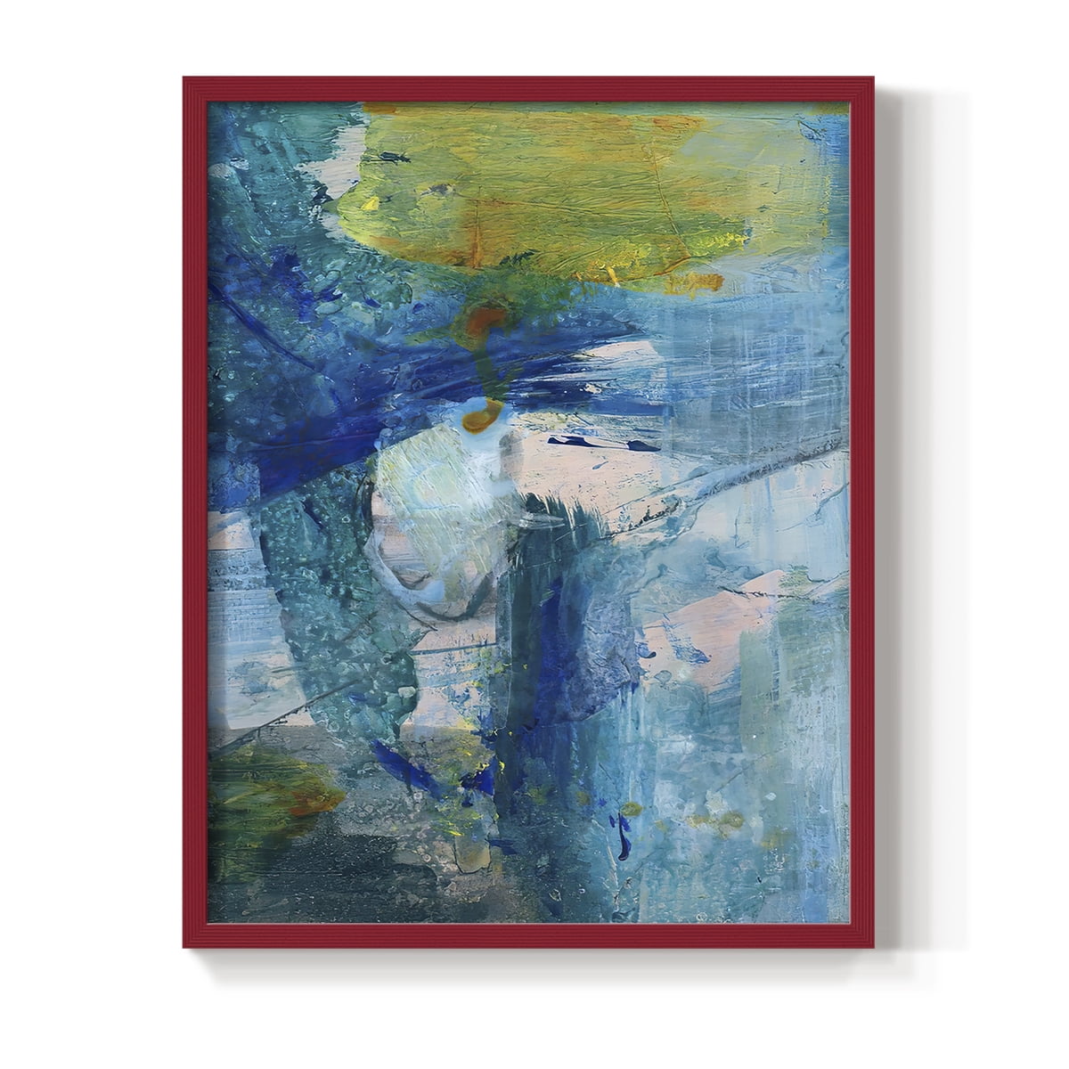 Spring Winds III in Red Solid Wood 8 x 10 Framed Print