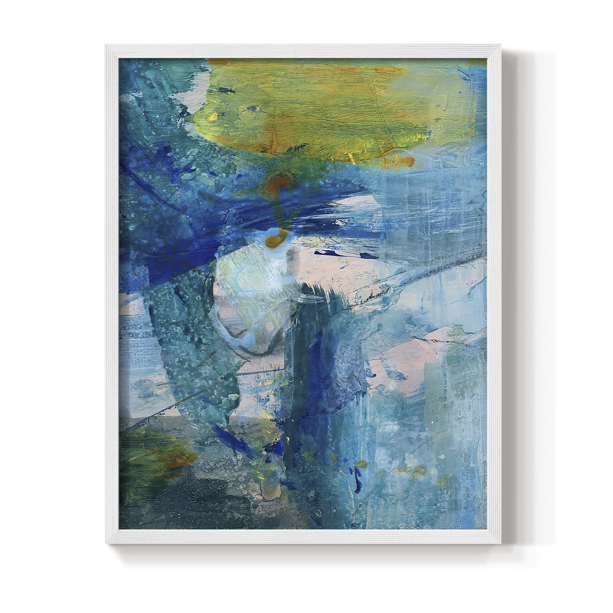 Spring Winds III in White Solid Wood 8 x 10 Framed Print
