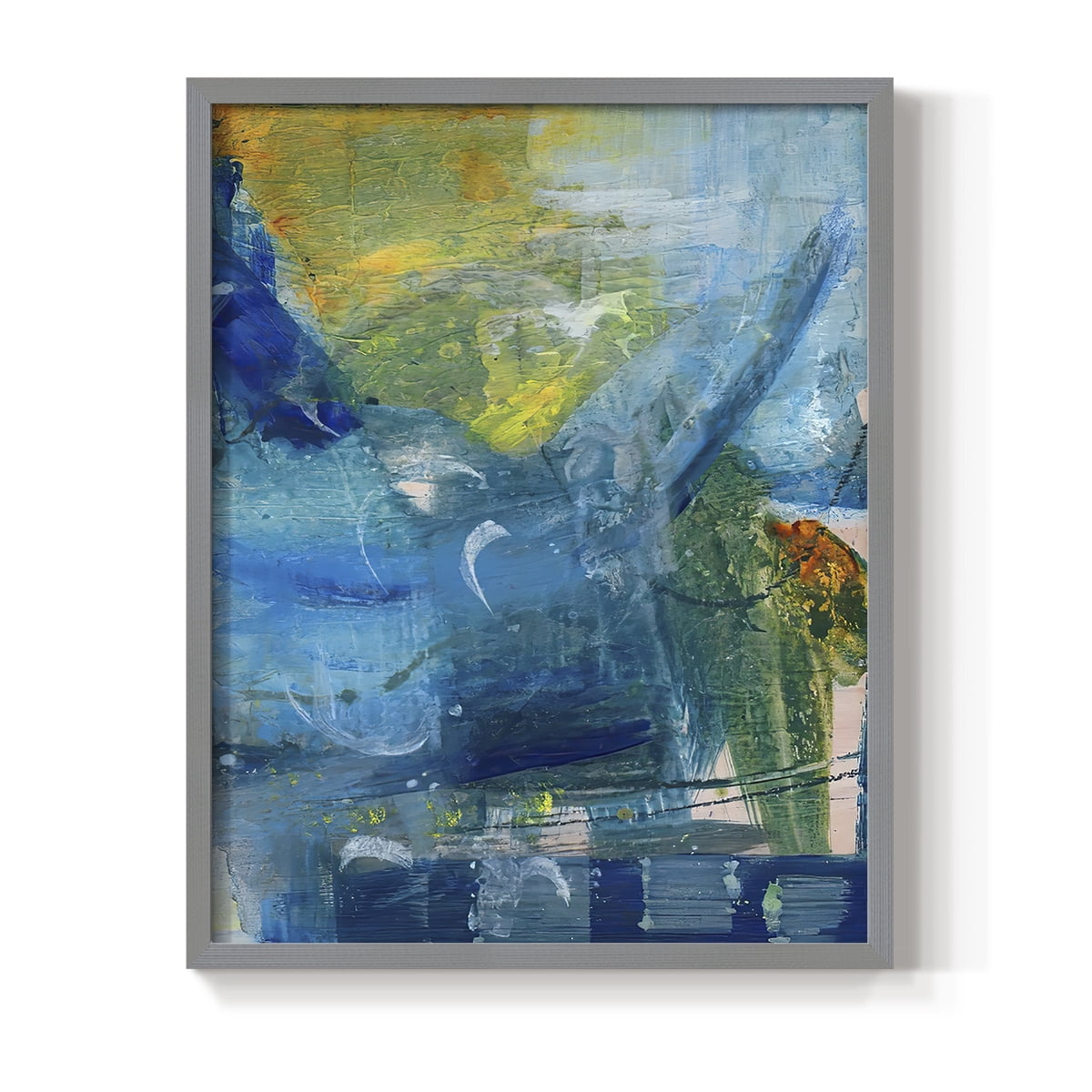 Spring Winds IV in Gray Solid Wood 11 x 14 Framed Print