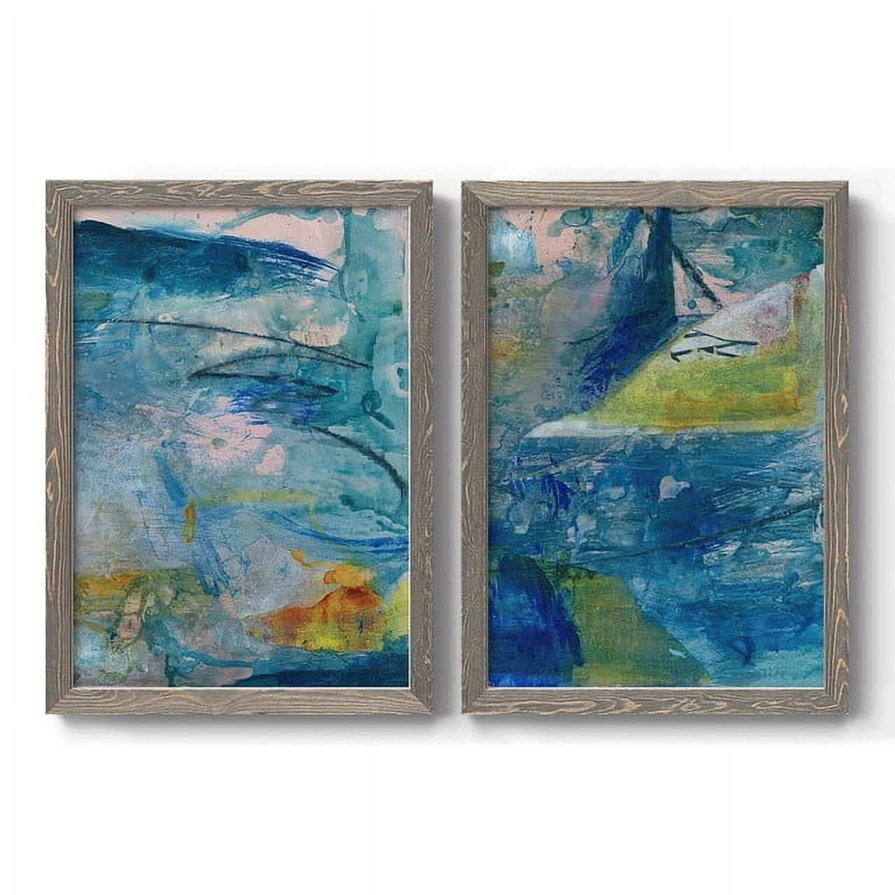Spring Winds V - Premium Framed Canvas 2 Piece Set - Ready to Hang