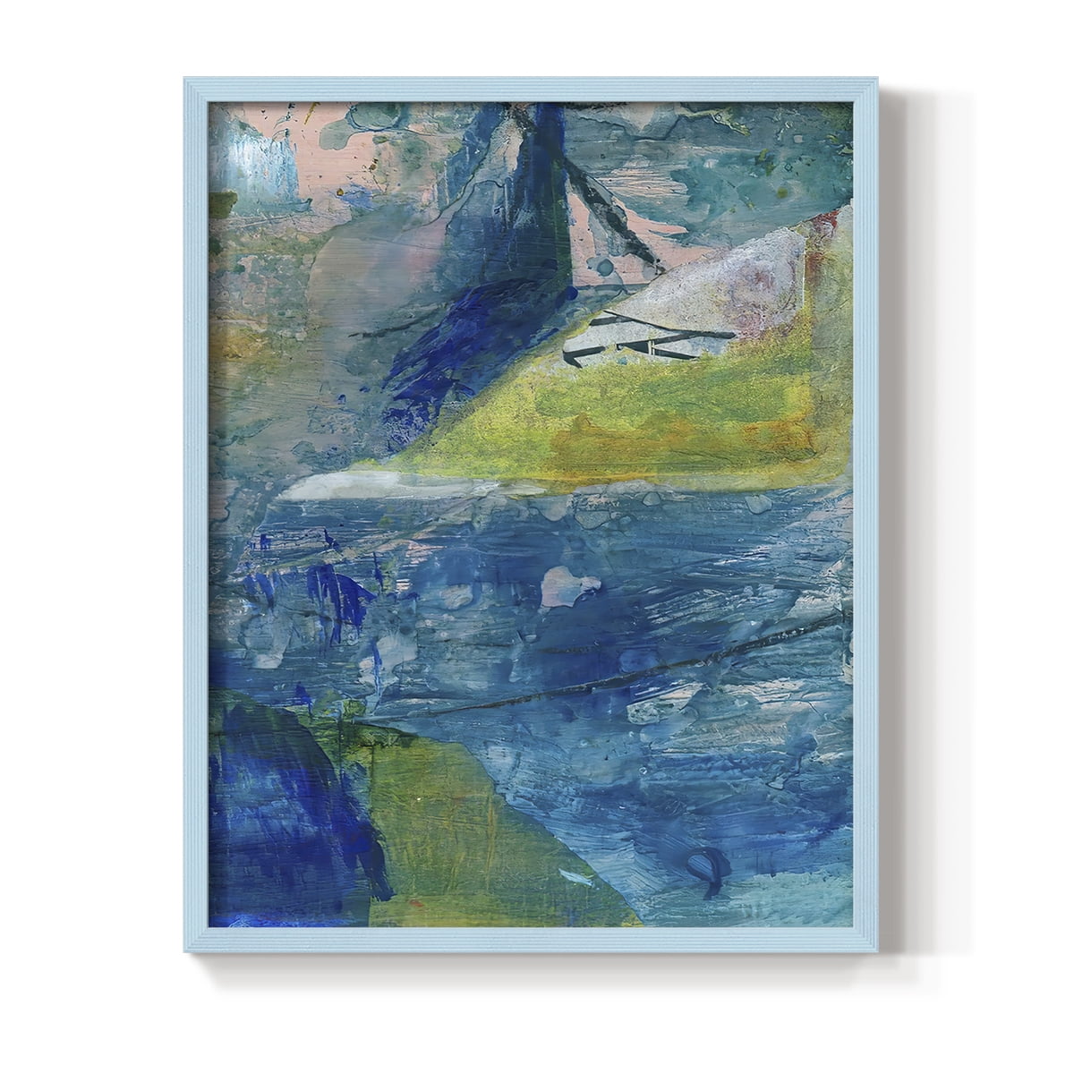 Spring Winds VI in Blue Solid Wood 8 x 10 Framed Print