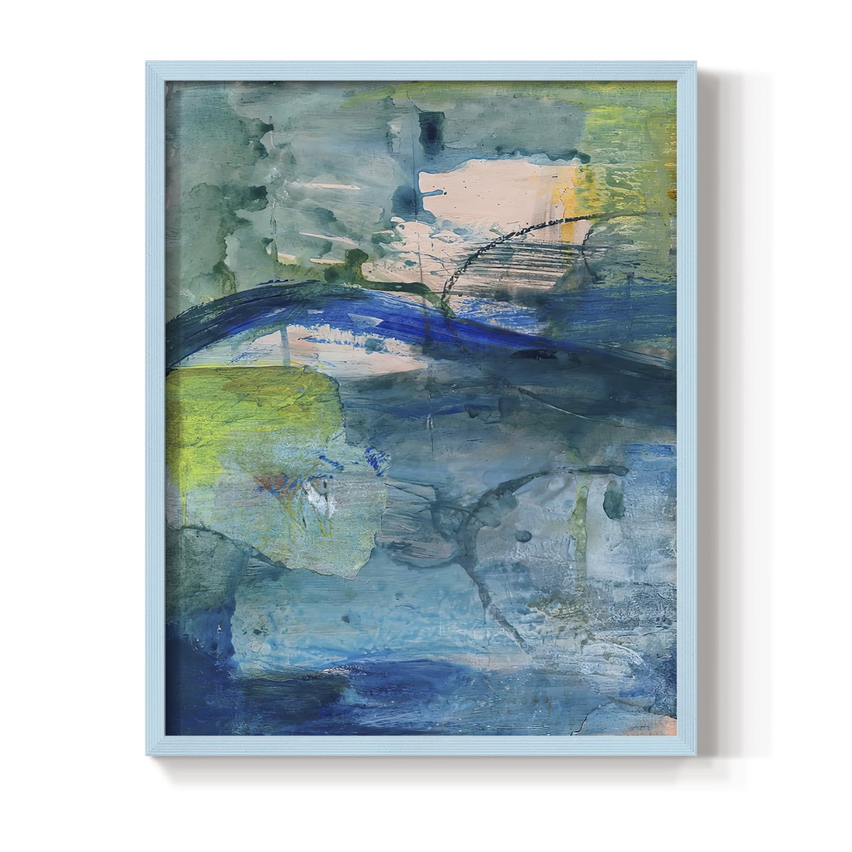 Spring Winds VIII in Blue Solid Wood 8 x 10 Framed Print