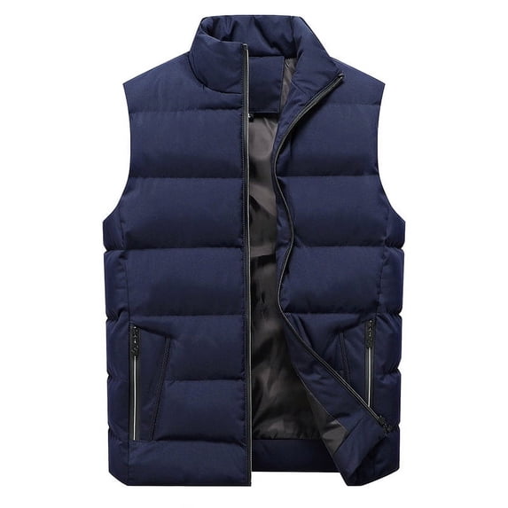 Spring Winter Jackets Vest For Men Down Cotton Windproof Warm Wear Hooded Men's Jacket Coats