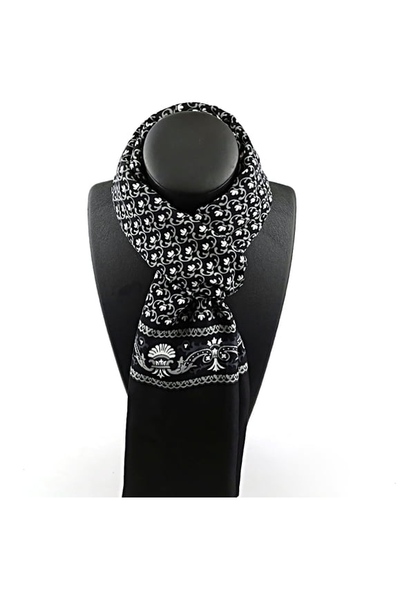 Spring Winter Silk Scarf Men Luxury Fashion Scarves Printed Plaid Neck Scarf Shawl Wrap Vintage Warm Neckerchief Accessories