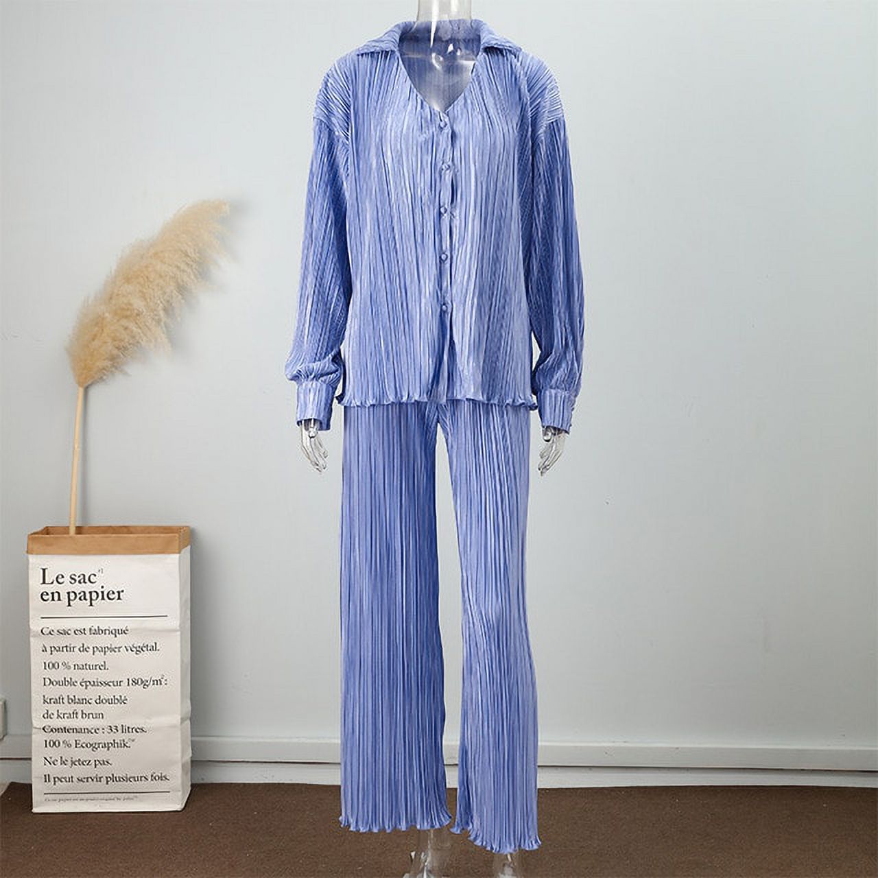 ESPRIT T-Shirt Donna A Righe - Jersey Morbido 100% Cotone - Maniche Lunghe Con Polsini A Costine - Colore Blu Marino